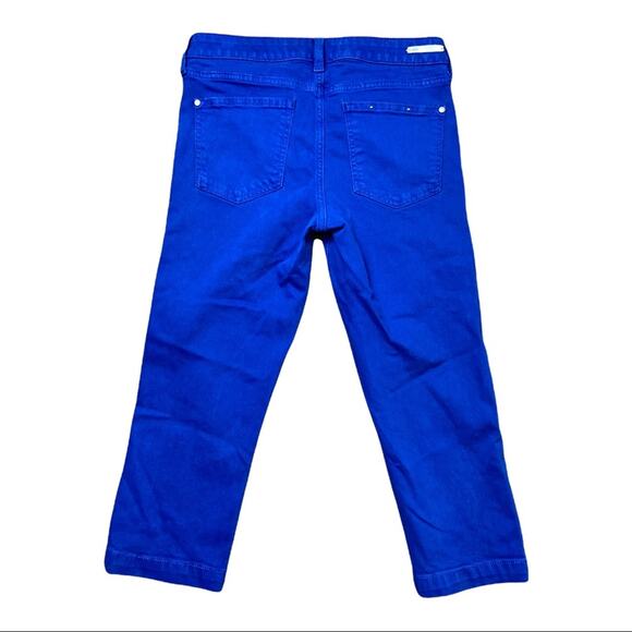 Pilcro and the Letterpress STET Cobalt Blue Crop Pants 27 - Picture 7 of 7
